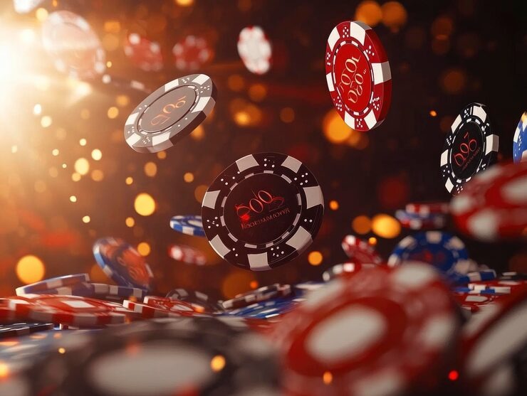 Multi-camera view of SA Gaming live baccarat table with croupier and betting interface